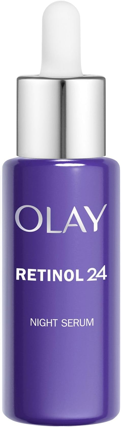 Retinol 24 Night Serum for Face, Skincare with Retinyl Propionate. Anti Ageing Renewal Skin Care with 3 Actions: Smooths, Renews and Hydrates, 40ml
