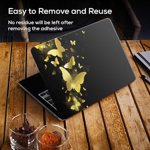 Image of Galaxsia Shinning Butterfly Full Body Vinyl Laptop Skin /Sticker /Cover Upto 15.6 Inches Laptops Laminated-Removable-HD Quality Compatible for Hp-Dell-Sony-Lenovo-Asus etc.(15x10 Inches)