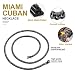 ChainsHouse Collares Negros de Acero Inoxidable 55cm Hombres Cadenas Cubanas