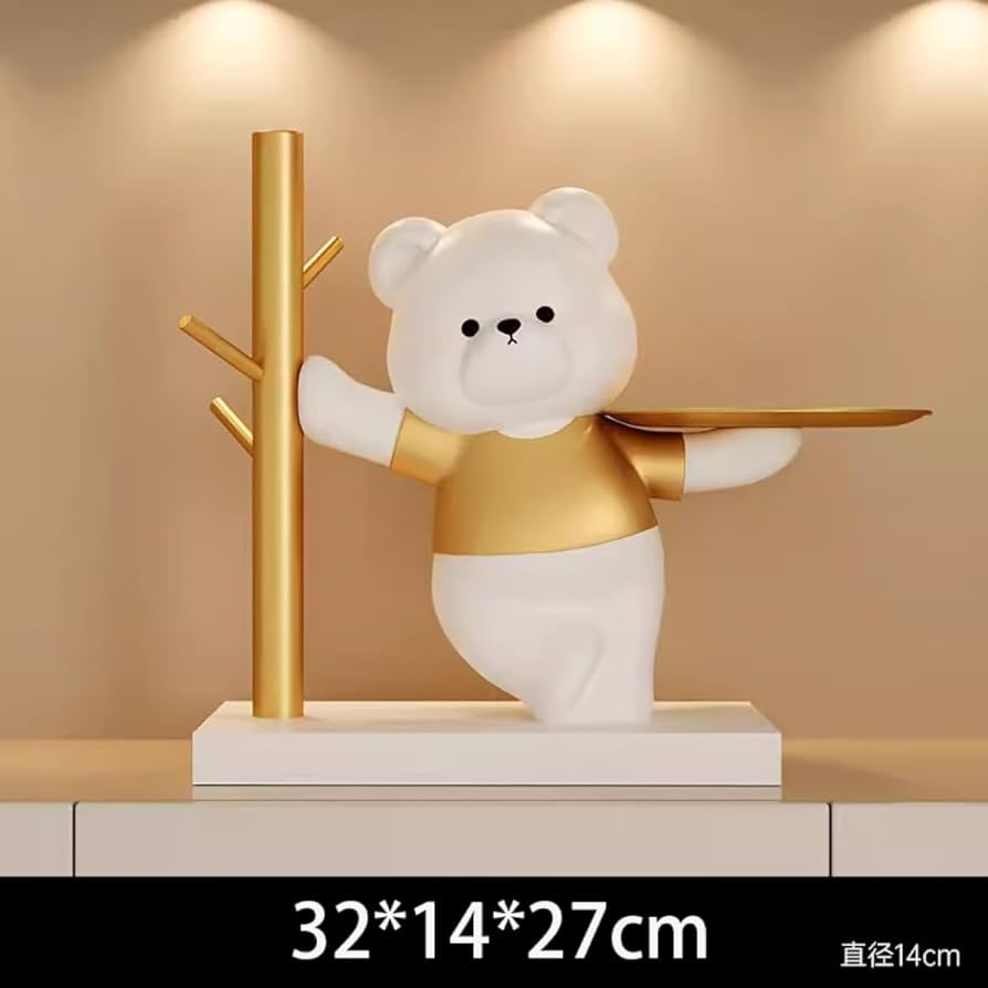 クリーム色 4層収納ラック クマデザイン クリーム色 4層収納ラック クマデザイン クリーム色 4層収納ラック