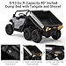 Garvee 24V 4WD 6-Wheel Electric Ride On Dump Truck with Remote Control, 2 Seater Kids Dump Truck Toy for Big Kids Ages 3+, Includes Interactive Shovel, Dump Bed, LED Lights & Music Player