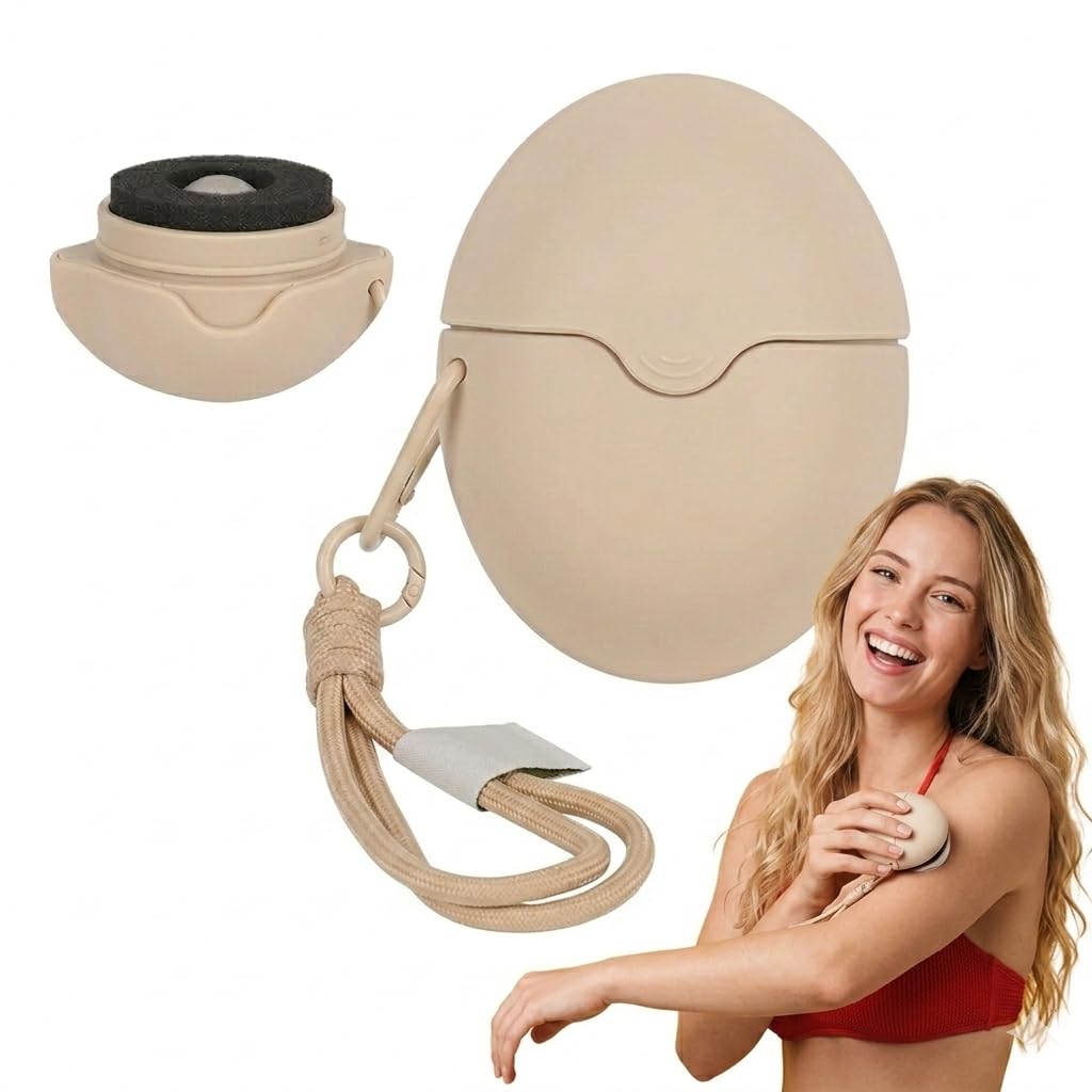 Refillable Roll-On Sponge Sunscreen & Lotion Applicator for Adults, Kids, and Families, Travel-Friendly, Multiple Colors