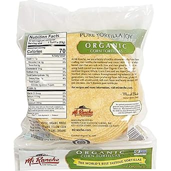 Mi Rancho Organic Yellow Corn Tortilla, 30 ct OU Kosher Certified NON GMO Verified (2)