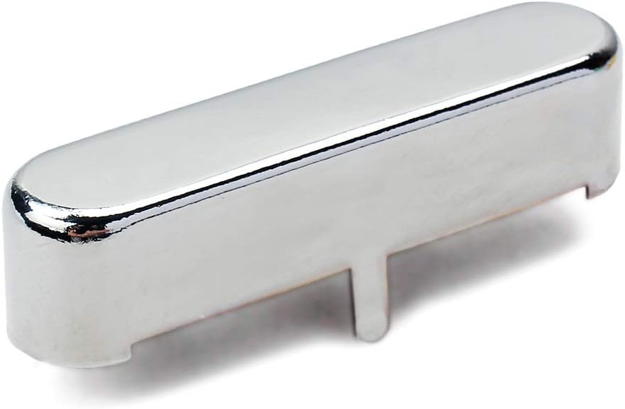 Alnicov Guitar Neck Pickup Cover 65X22X15mm for TL Tele Telecaster Style Electric Guitar Chrome