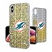 Keyscaper Miami Dolphins iPhone Text Backdrop Design Glitter Case