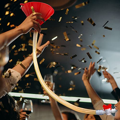SMOQIO Beer Bong,Beer Funnel with Valve, Single Header, Bonus Bottle Opener, 1 Pack - Thumbnail 7
