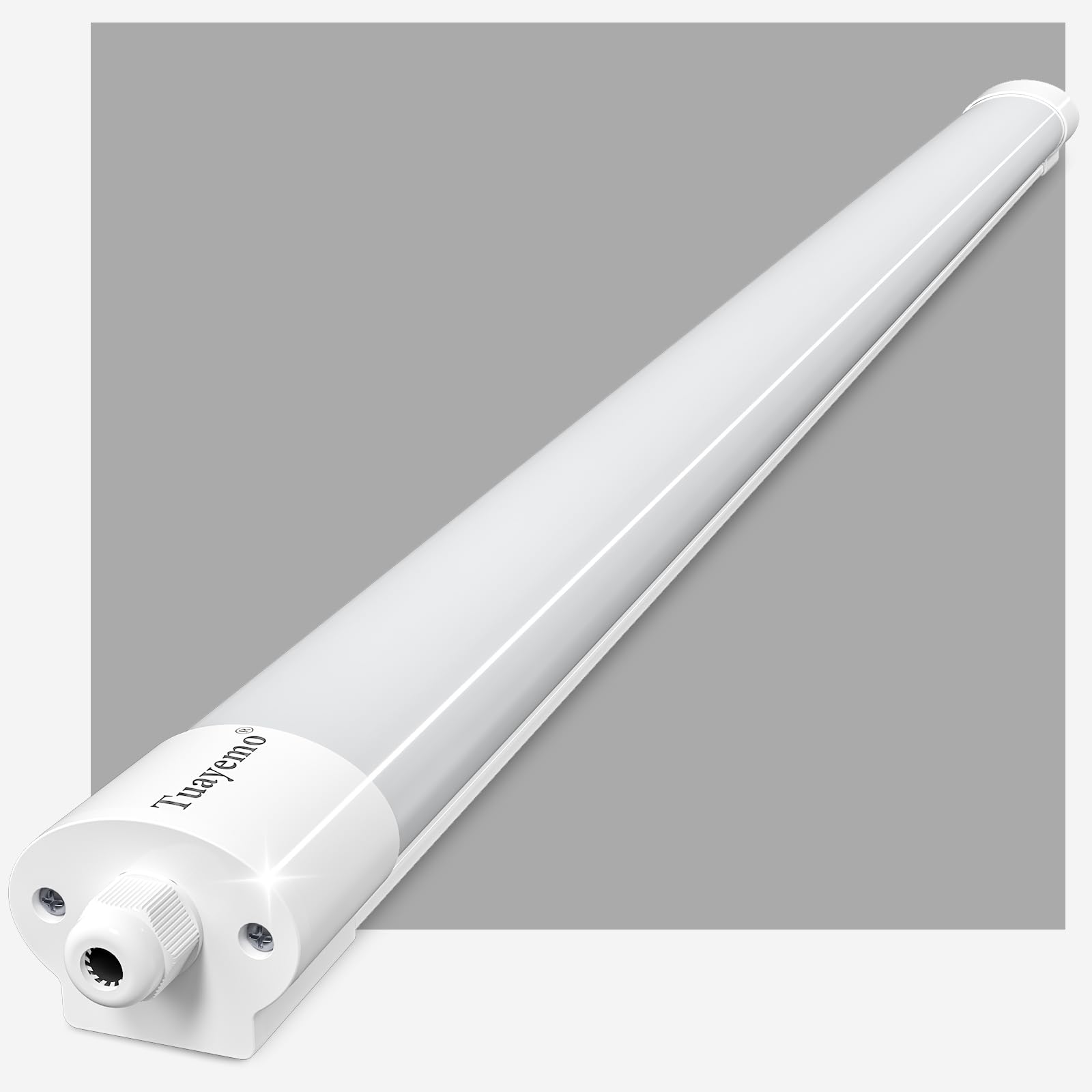 LED Feuchtraumleuchte 120CM, 36W 3600LM Lampe Röhre Kaltweiß 5000K, Kellerlampe LED IP66 Wasserfest, Garagenlampe Deckenlampe Hell, Werkstattlampe Komplett, Feuchtraumlampe für Keller garage Werkstatt