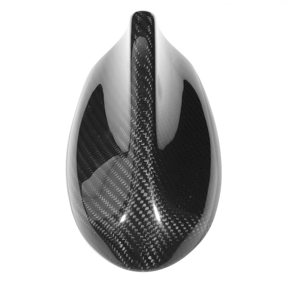 Cubierta de Aleta de tiburón para Antena de Radio de Coche, Compatible con, Estilo de Fibra de Carbono, Tapa aérea Protectora, fácil de Instalar, sin Taladro