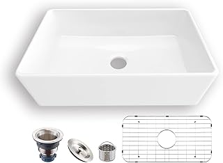 MEJE 84x50.5cm Farmhouse Sink, Single Reversi...,