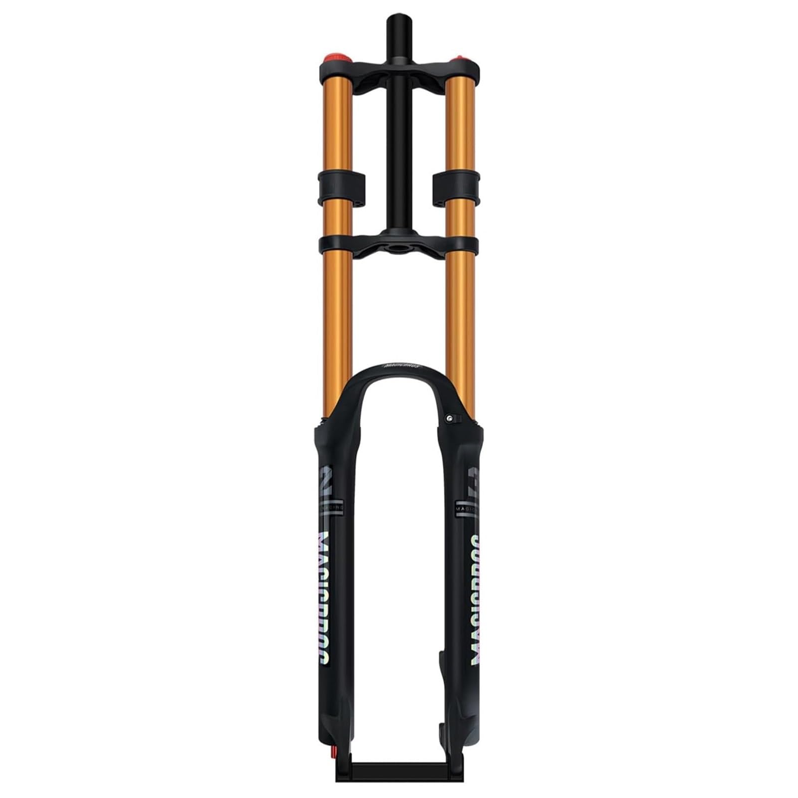 DH Suspension Fork 26/27.5/29" Travel 180mm Double Crown Fork 1-1/8" Straight Disc Brake Manual Lockout QR 9MM