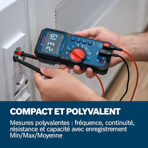 Multimètre True RMS écran LCD inversé Bosch GDM 600-15 capacité fréquence
