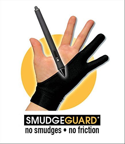 Smudgeguard2 (Large) - The Original! Friction Free, Smudge Protector Artists Glove Perfect For Graphics Tablets! #TOP1