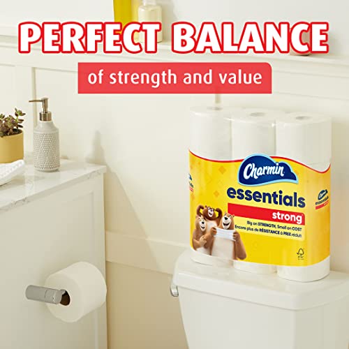 Image of Charmin Essentials Strong Toilet Paper, 9 Mega Rolls = 36 Regular Rolls