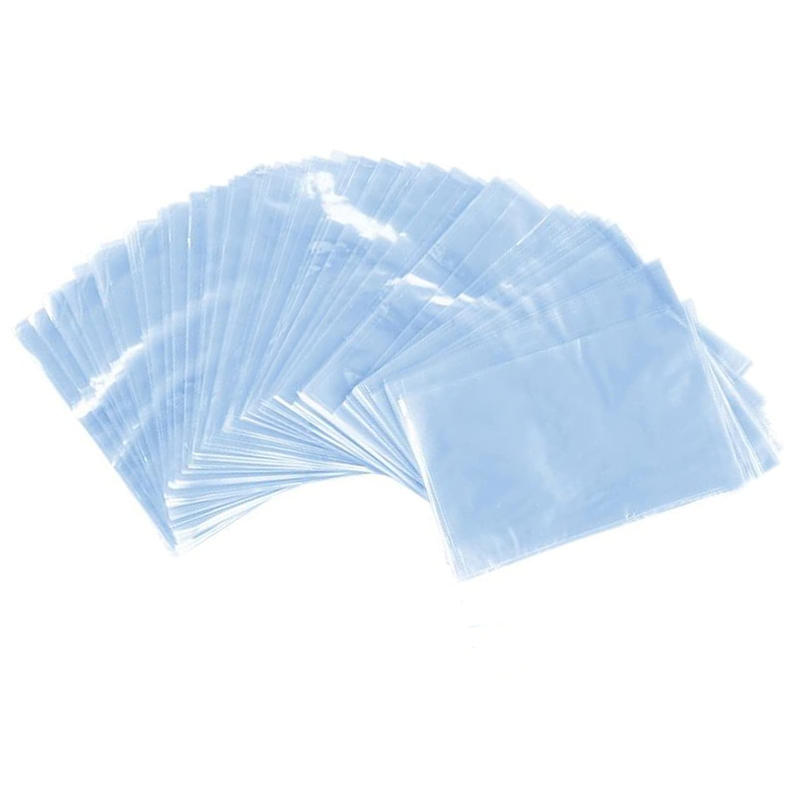 250Pcs Benvo 4X6 Inches Shrink Wrap Bags Homemade Packaging PVC Heat Seal Shrink Film Wrap Bags for Packaging Soap, Candles, Bath Bombs, Small Gifts, Jars and Handmade DIY Crafts(Bluish)