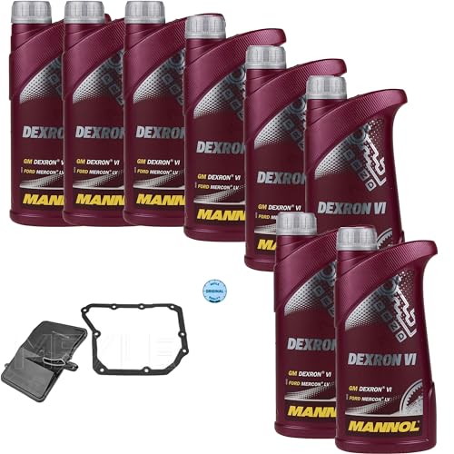 Preisvergleich Produktbild Automatikgetriebe Ölwechsel Satz Getriebeölwechselsatz mit 8 L Dexron VI Automatikgetriebeöl + Getriebeölfilter