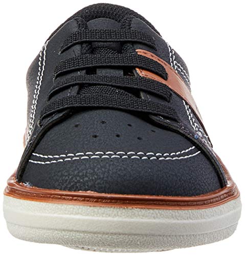 Sapato Casual Napa Floter, Molekinho, Criança Unissex, Preto/Pinhao, 19