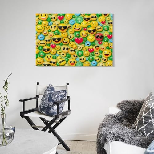 Murale decoration visage souriant pour illuminer un mur vide - 5