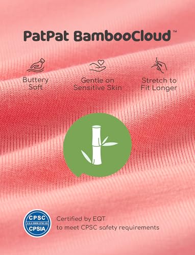 PATPAT Baby Bodysuits - Soft Viscose Made from Bamboo - Long Sleeve Funny for Boys and Girls -Newborn Infant Toddler Clothes4