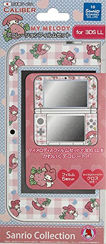アンサー 3DSLL用マイメロディ デコレーションフィルムセット 3DLF-M1