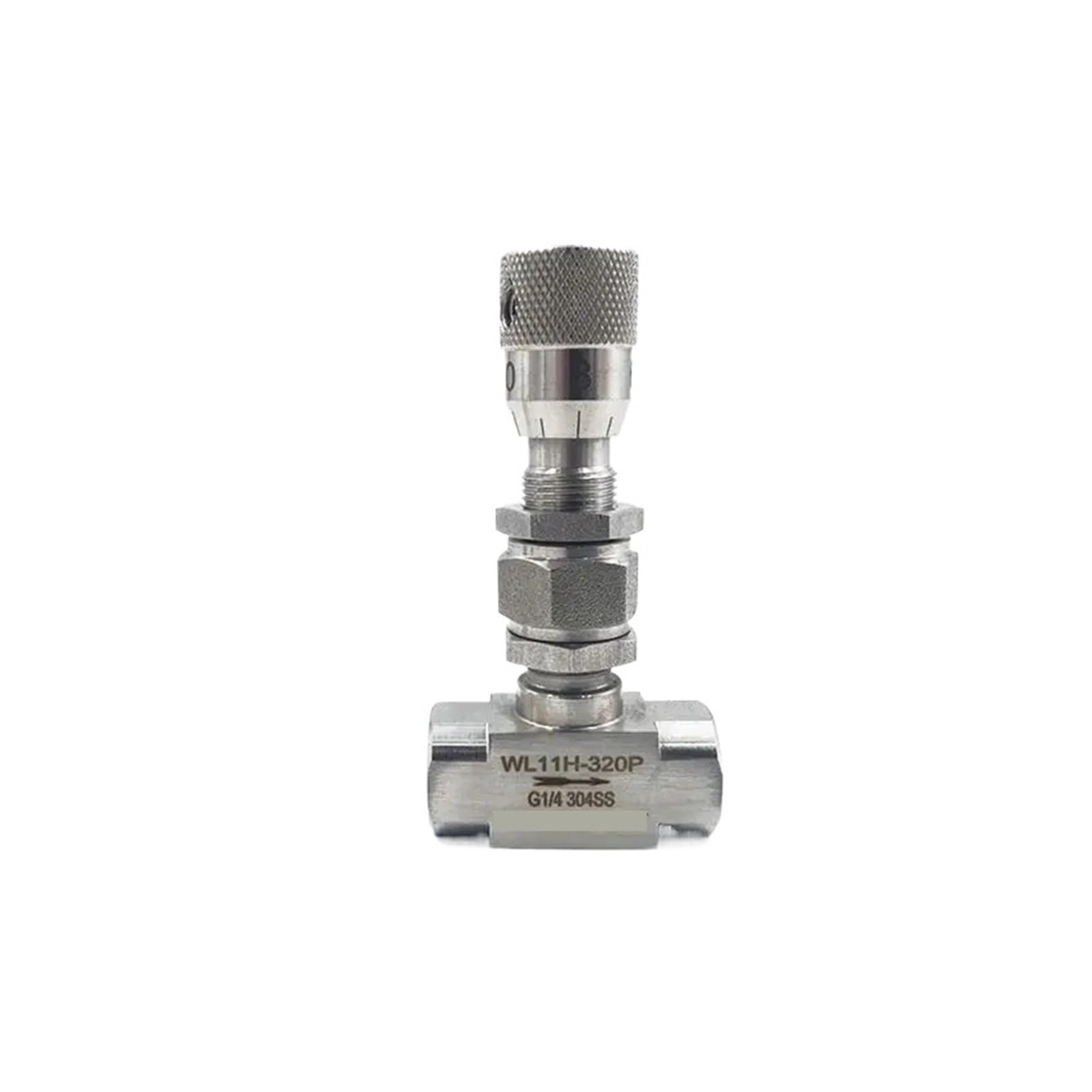 Aiguille en acier 1/4 NPT vanne de régulation débit WL11H-160P inox 304 PN16