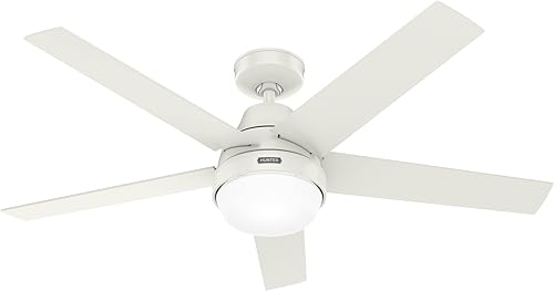 Miniatura 11 de Hunter 51314 Aerodyne - Ventilador de techo (52 pulgadas), color negro mate Mate negro,Plateado mate,Blanco (Fresh White),Gris (Dove