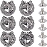 Cadeaux DIY:Les boutons en forme de tête de cheval sont idéaux pour fabriquer des cadeaux artisanaux en cuir DIY pour la famille et les amis lors de certains jours importants, comme les mères, Pères, anniversaire, Valentines, anniversaire, enseignants, graduation, Halloween, Noël, Action de grâces, etc.