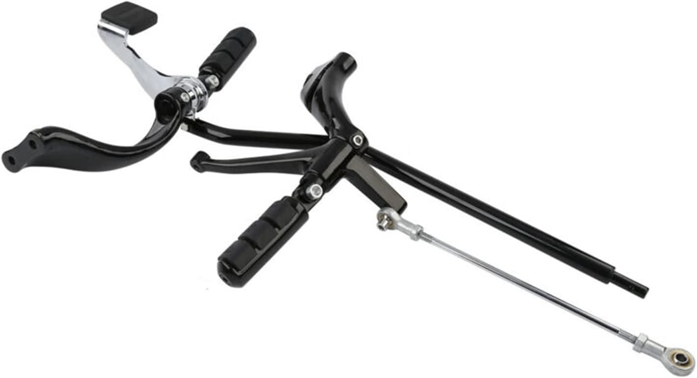 Motorcycle Extended Forward Control W/Footpeg Support Bracket Compatible with Harley Sportster Custom Forty Eight XL1200X Seventy Two 14-22