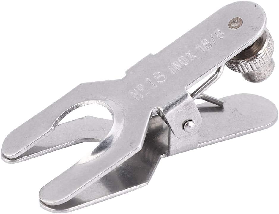 Spherical Pinch Clamp, Stainless Steel Lab Clamp Pinch Clip Glass Ball