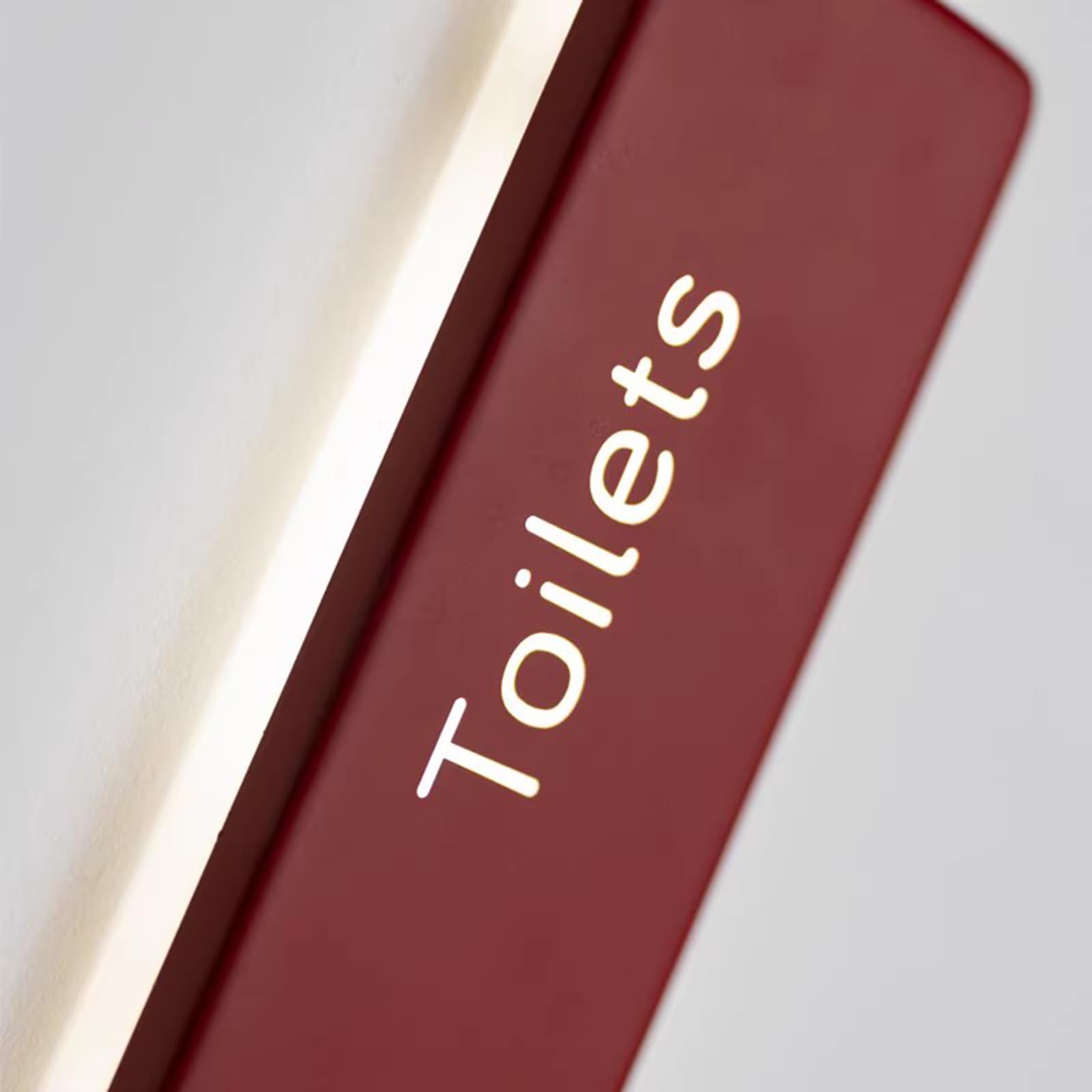 Letrero LED para baño, luminoso, montaje en pared para baños públicos, diseño acrílico para bares y centros comerciales