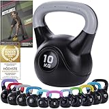 Body & Mind® Kettlebell Kugelhantel 2-20 kg - Workout Gewicht-Hantel für Kraft-Training - Profi Fitness Schwunghantel aus Kunststoff (f - 10 kg)