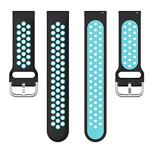 Image of ACM Watch Strap 22mm compatible with Boat Flash Edition Smartwatch | Silicone Belt Breatheable Dual Color Dot Band
