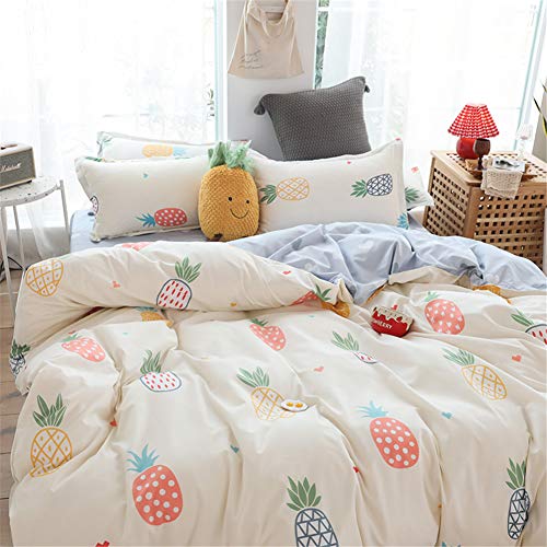 Meiju Beddengoedset 3 stuks, fruitprint, gewatteerde dekbedovertrekken en 2 kussenslopen. Eenpersoons, tweepersoons… - Image 3