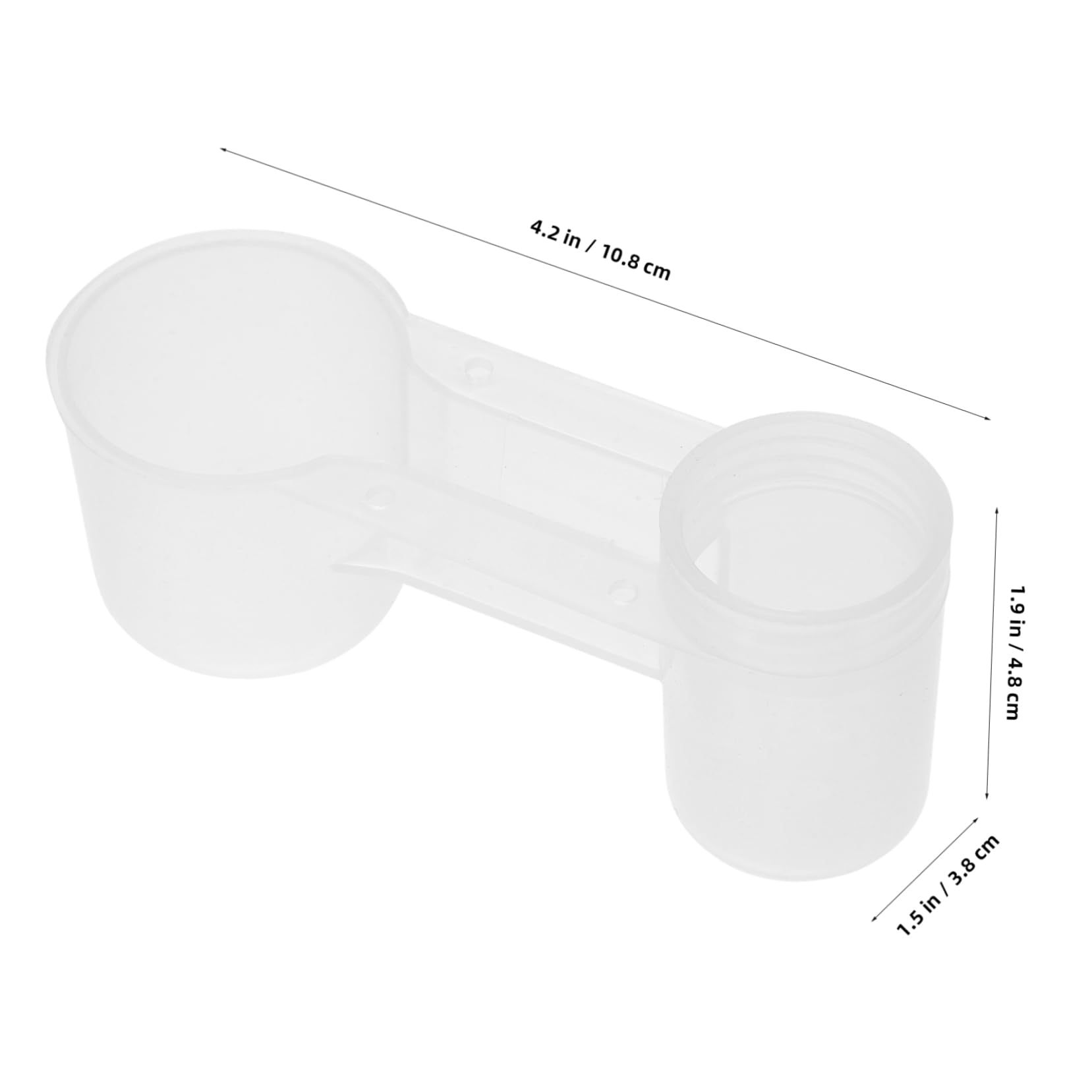 Abbeveratoio per Piccioni e Uccelli Doppia Bocca in Plastica per Uso Domestico e Zoo, Set da 10 Pezzi Facile da Pulire, Bevitore Automatico Sicuro per Pappagalli e Piccioni