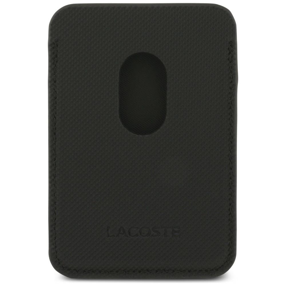 CG MOBILE Lacoste etui + zestaw portfela Iconic Petit Pique kompatybilne z MagSafe do iPhone 17 Pro (czarne)