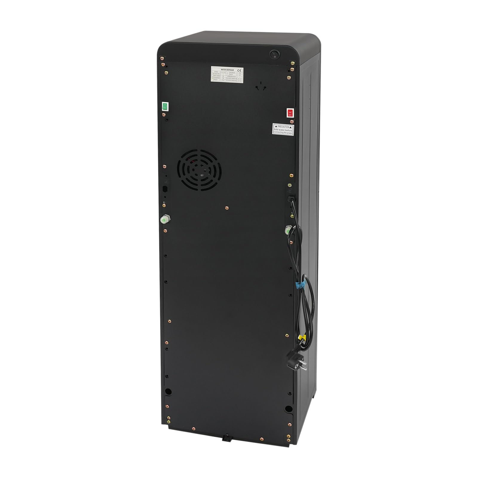 Fontaine à Eau Chargement Inférieur 3 Températures, Distributeur d'eau Chaude 550W et Froide 75W, Fontaine Eau Chaude Froide avec Verrouillage de Sécurité, pour Bonbonne 5 Gallons, Maison Bureau Noir