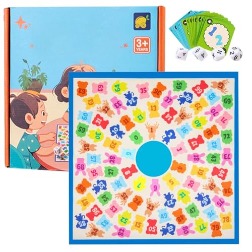Juegos de mesa de matemáticas, juegos de matemáticas geniales | Divertidos juguetes aritméticos para animales | Manipuladores de matemáticas, juego de multiplicación, juguetes de aprendizaje de matemá