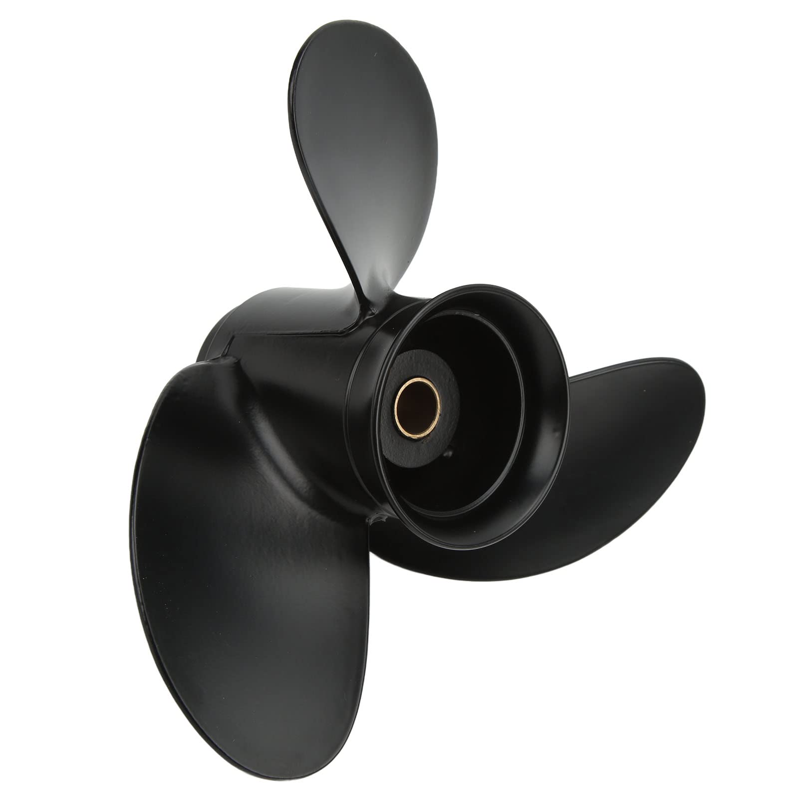 Cocoarm Außenbordpropeller Aluminiumlegierung Bootsaußenbordpropeller 8 1 2 X 8 1 2 Zoll 3 Blätter 12 Spline RH für Bis 9, PS Mariner Bis 9, PS Kleine Fischerboote