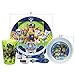 Zak Designs 5-Piece Dinnerware Set, Paw Patrol - Durable Plastic & Stainless Steel - Includes Tumbler, 8-Inch Plate, 6-Inch Bowl, Fork & Spoon - Suitable for Kids Ages 3+