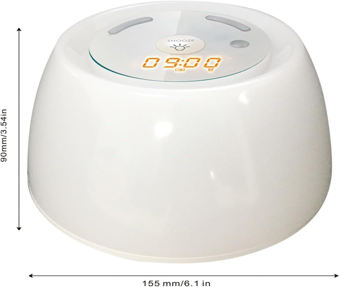 Wake Up Light Sunrise Alarm Clock with 256 RGB Colors, Natural Wake Up Simulation, Timer & Snooze Function, Portable Bedside Lamp for Bedroom Decor and Kids Room