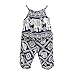 Bebé Recién Nacida Ropa Verano 2 Piezas Traje para Niñas Pequeñas Top Camiseta sin Manga de Tirantes + Pantalones con Estampado de Elefante Conjunto de Moda para Baby Girl 4-5 Años