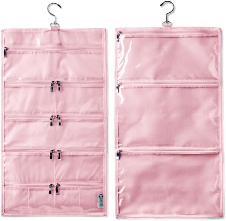 Kendall Country Organizador suspenso de viagem com compartimentos transparentes, Cotton Candy, grande, 1 unidade