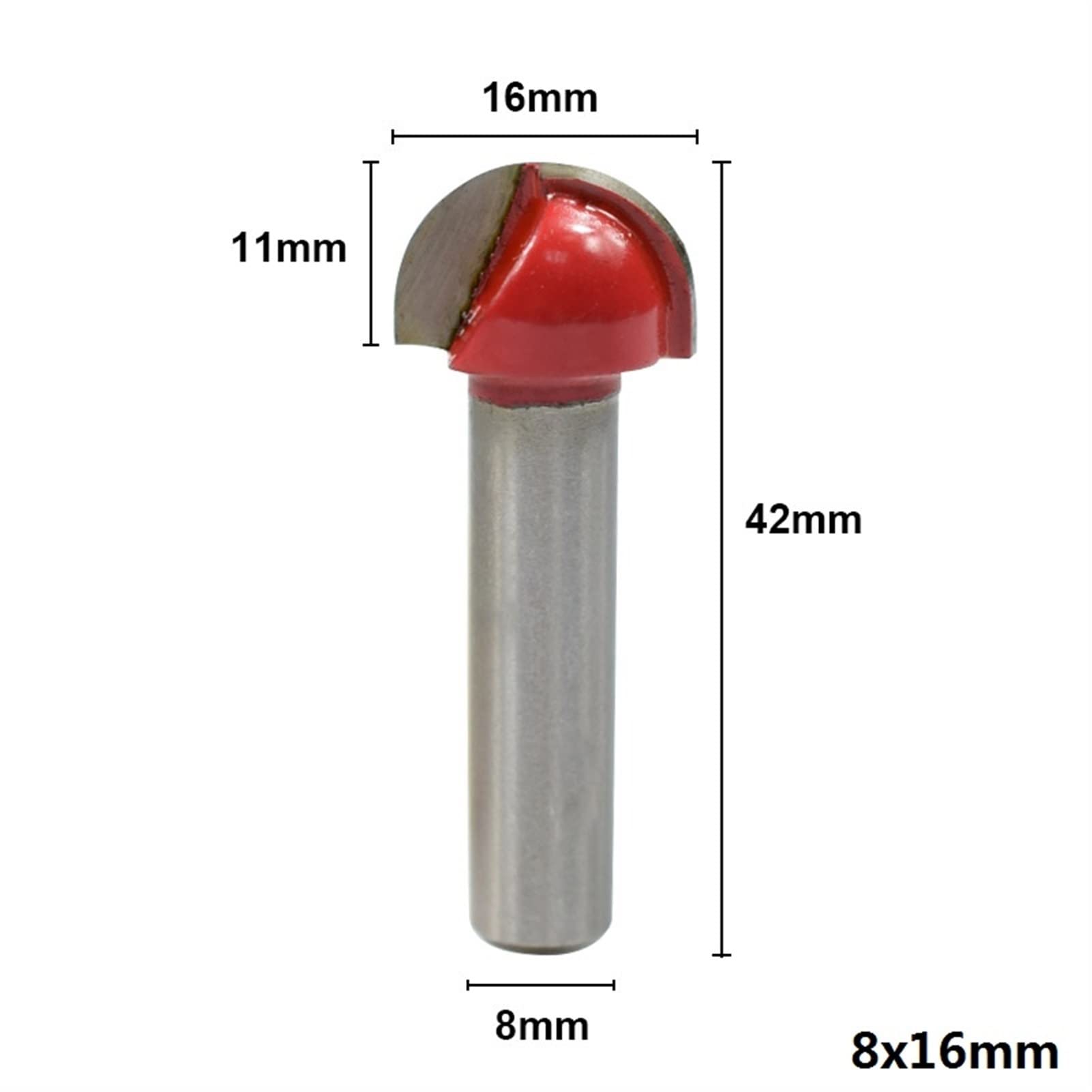 5 Stück Fräser-Bits 8mm Schaft – Rundkanten-Fräser Aus Legierung Für Holz, Größen 3,17–9,52 Mm