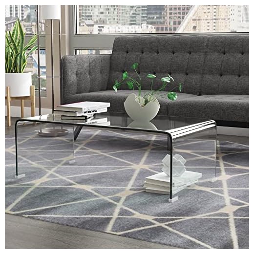 Modern Tempered Glass Coffee Table