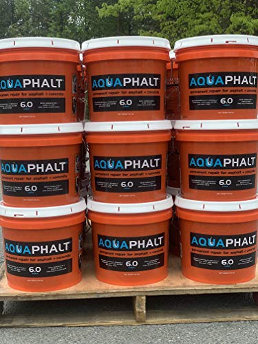 Aquaphalt 6.0 Permanent Asphalt Repair for potholes, driveways, and roads - Bucket
