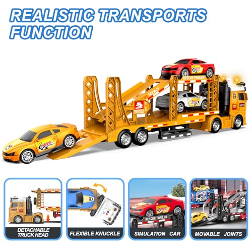 Carrier Truck Race Car Toys - image 6