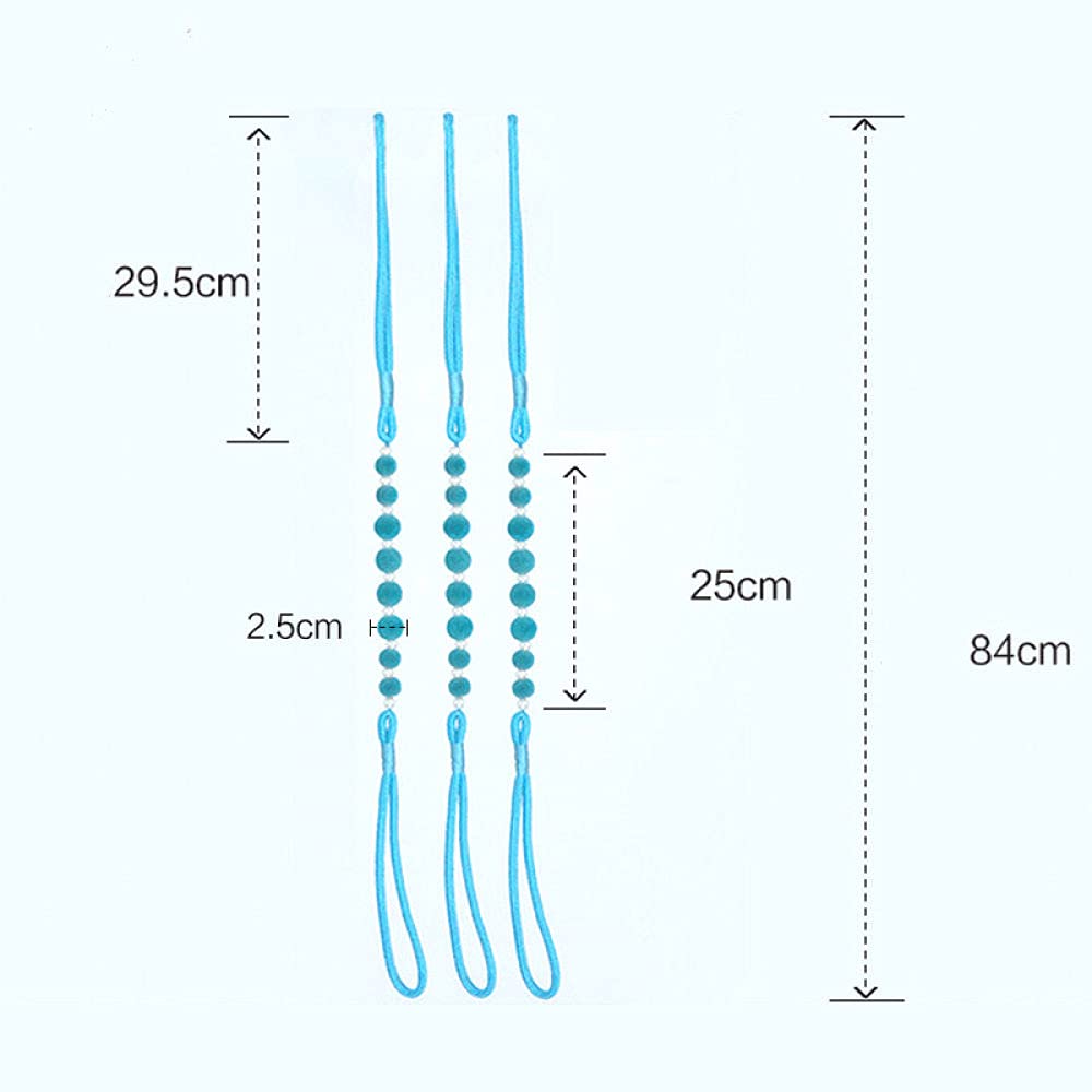 LIJUCAI 2 pièces/Ensemble embrasses pour Rideaux Corde embrasses pour Rideaux en Velours Perle Rideau décor Accessoires Clips Porte-Rideaux pour drapé, 4