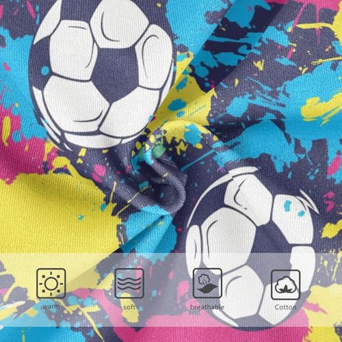 Wusikd Soccer Balls Girls' Underwear Cotton Splashes Girls Briefs Soft Toddler Underwear 2T3