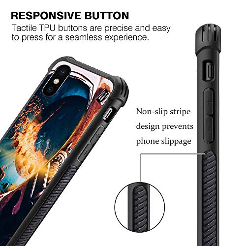 Iphone Xr Case,Lunar Astronauts Iphone Xr Cases For Men Boys,Shockproof Anti-Scratch Soft Tpu Pattern Design Case For Apple Iphone Xr 6.1-Inch Lunar Astronauts #TOP4