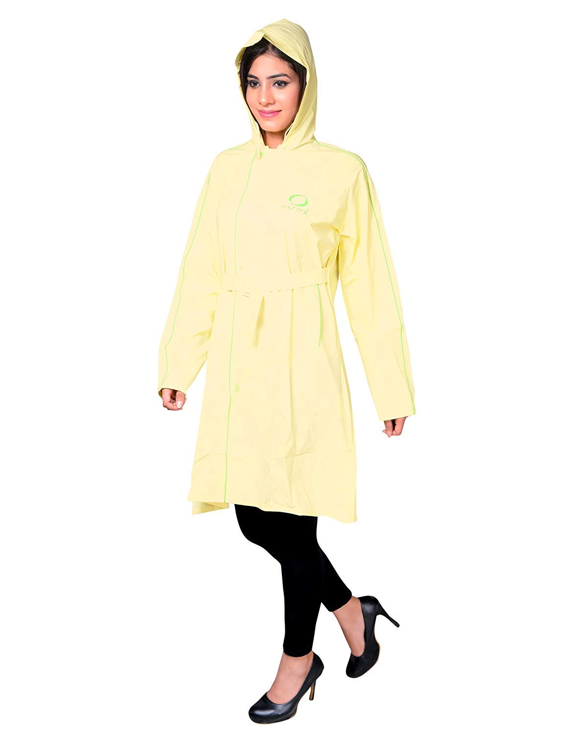 malvina Women's Heavy PVC for Bikers |Waterproof Rainwear|Raincoat|Overcoat (Yellow)-picture-12
