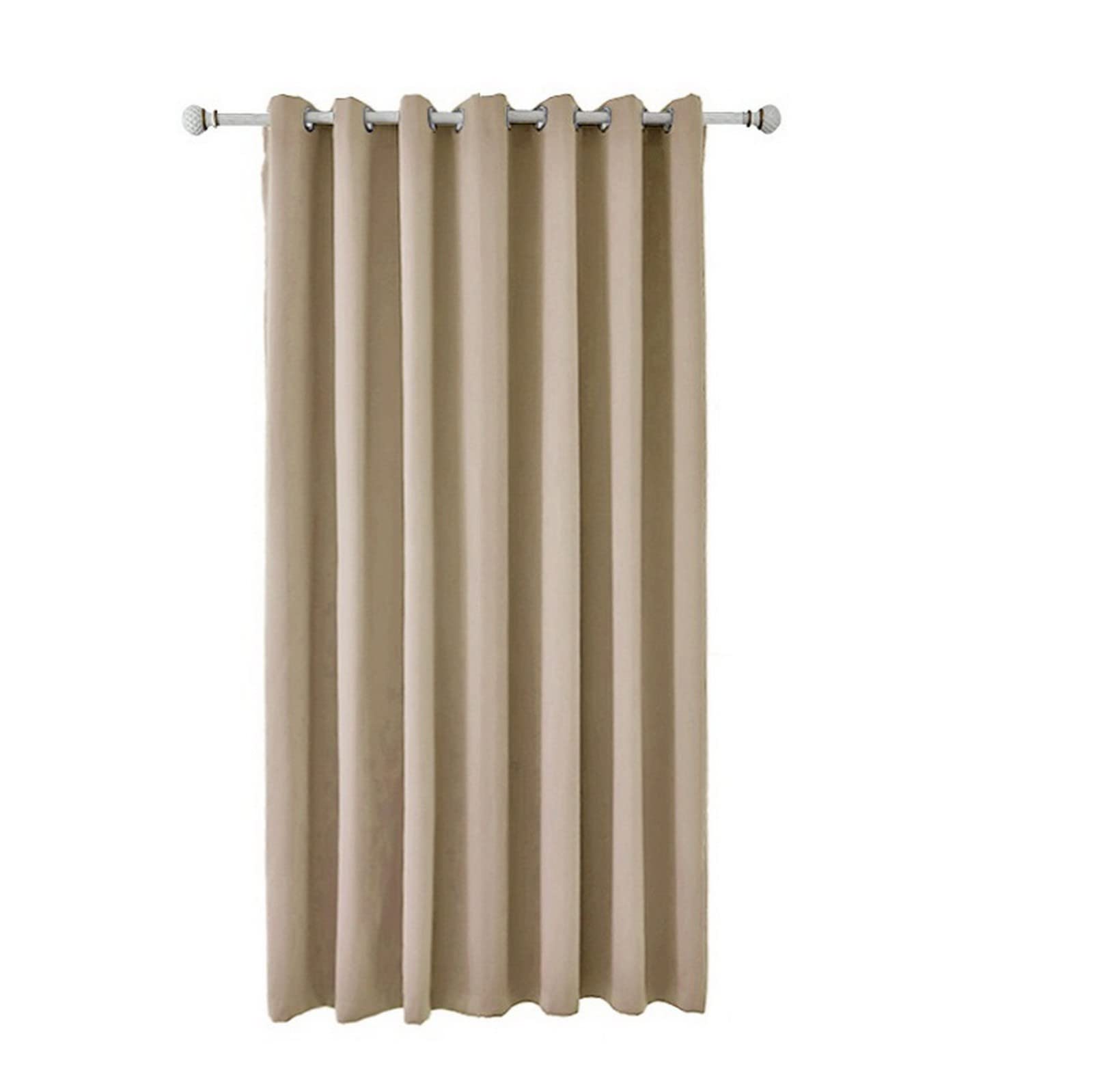 A.Monamour Tenda Oscurante con Occhielli per Interni Termiche Isolante Solida Tendina Finestra Tenda a Vetro Tenda a Pannello Tenda Porta Armadio Lavandino per Soggiorno Camera da Letto 1 pezzo beige
